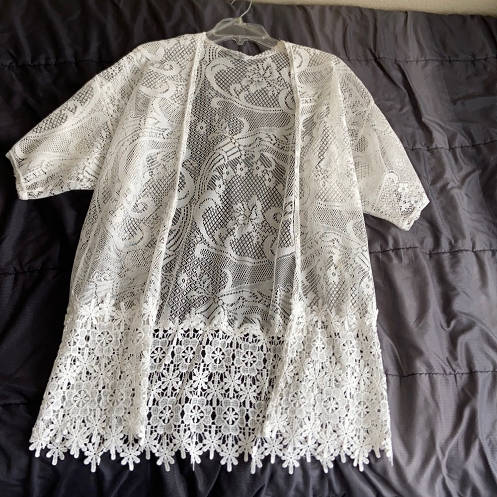 Charlotte Russe See Through Cardigan | XS